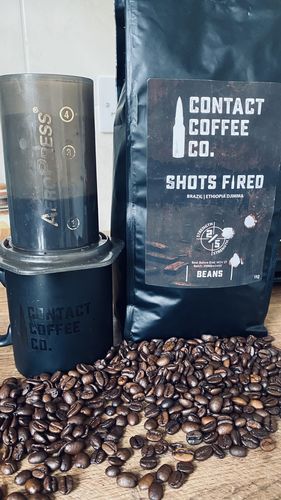 Customer photo review of Shots Fired Coffee