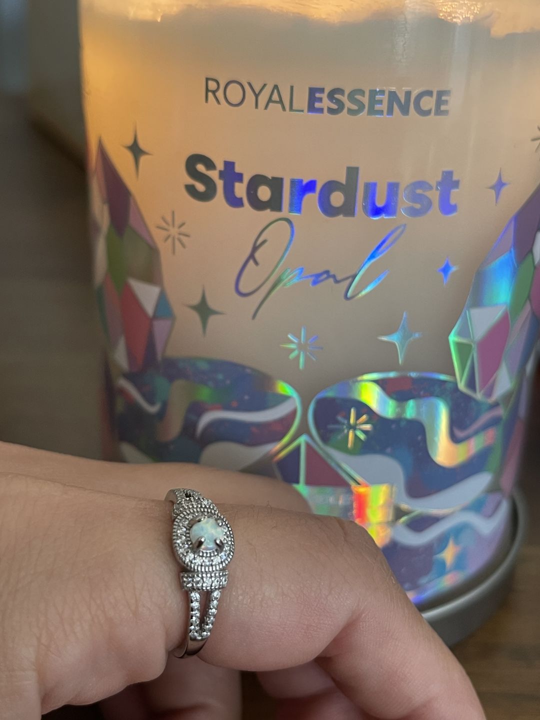 Customer photo review of Stardust Opal (Candle)