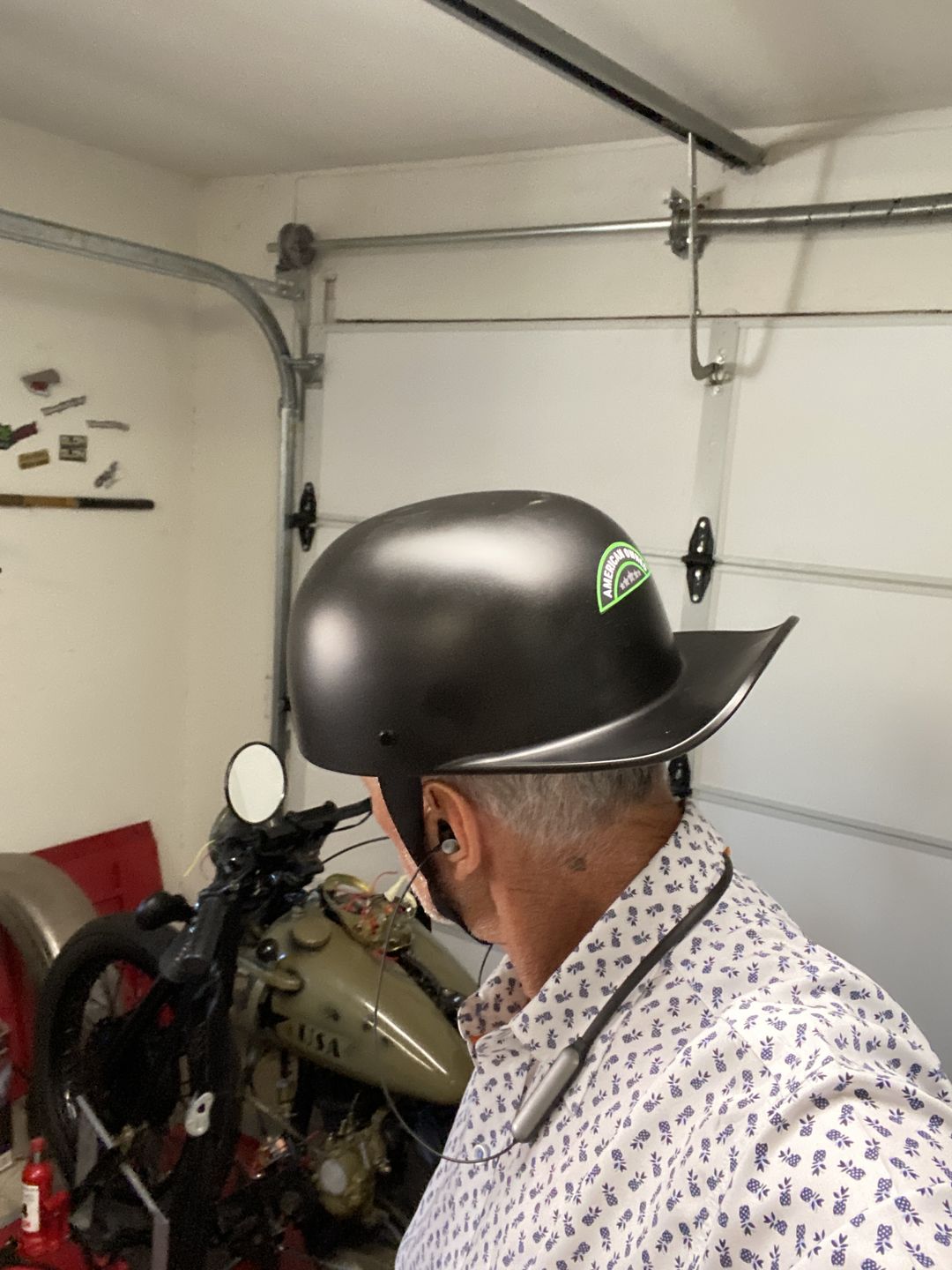Customer photo review of Premium Baseball Cap Motorcycle Helmet