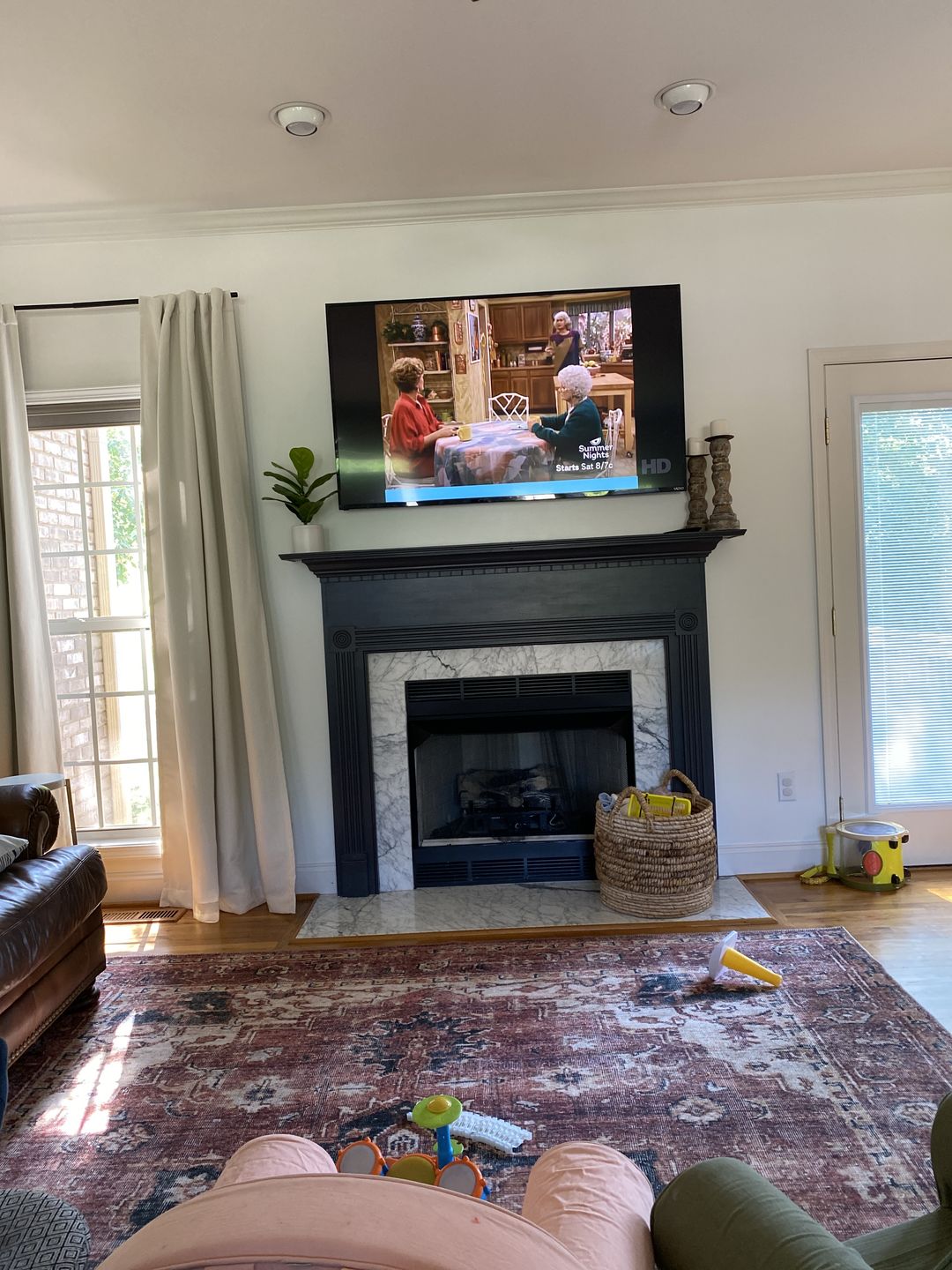 Customer photo review of Distressed Vintage Cezanne Terracotta Area Rug