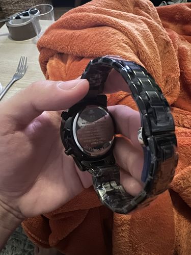 Customer photo review of Montre Acier Inoxydable Personnalisée - Au meilleur papa - Je t'aime, ta fille