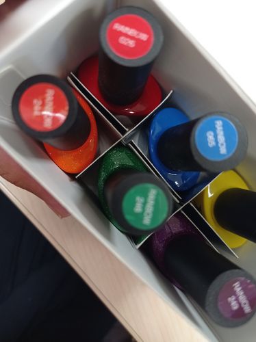 Customer photo review of Gel Gama Rainbow 6 pzas MUSSA