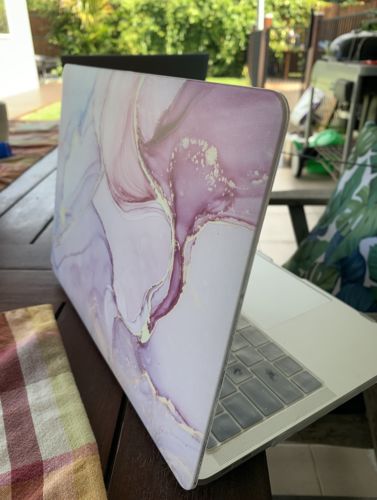 Customer photo review of RS-910White Without Apple Cut Out Logo - Macbook Case - Macbook Air Pro M1 Pro Max 13" 14" 16" inch  + Free Keyboard Cover
