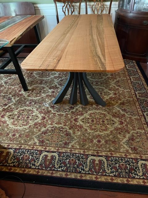 Customer photo review of Metal Table Legs - 420 Akro - 24W, 28H inch - Set of 2 pcs - Flowyline