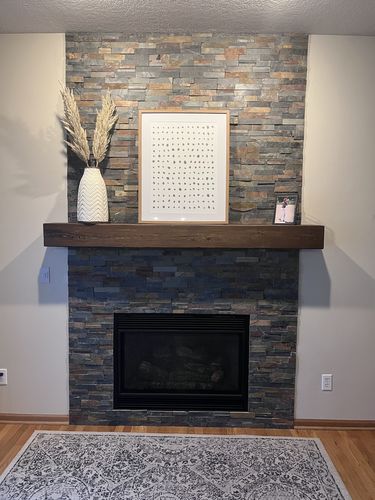 Customer photo review of Rustic Mantels