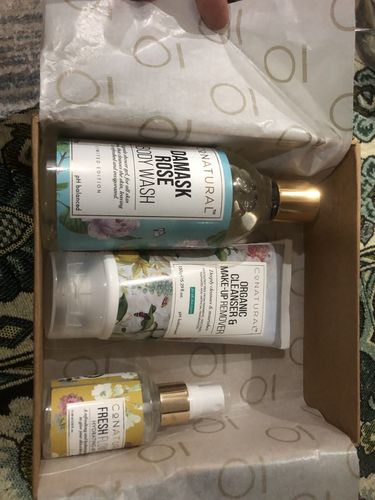Customer photo review of Organic Cleanser & Make-up Remover