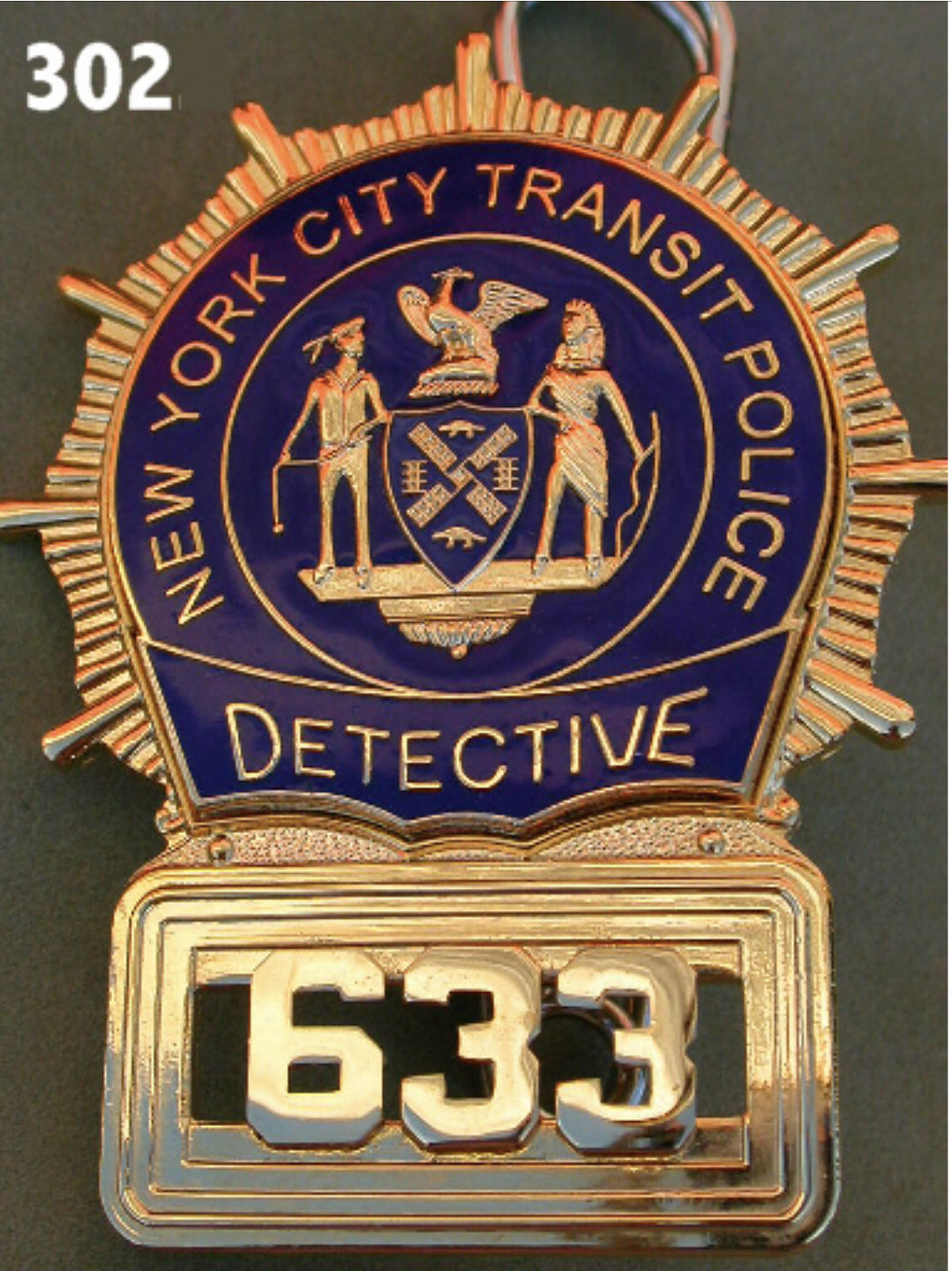 Customer photo review of NYPD New York Detective Police Badge Replica Movie Props *5 Digit Custom Number Only*