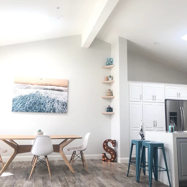 Customer photo review of Boomerang Corner Shelf