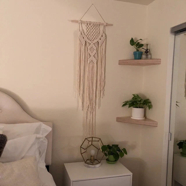 Customer photo review of Boomerang Corner Shelf