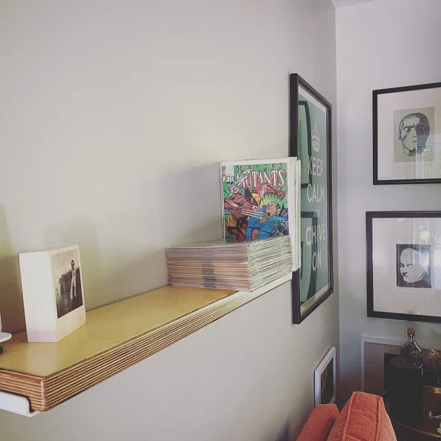 Customer photo review of Baltic Birch Plywood Floating Shelf