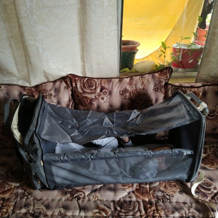 Customer photo review of Sac à langer lit nomade - Passion Bébé