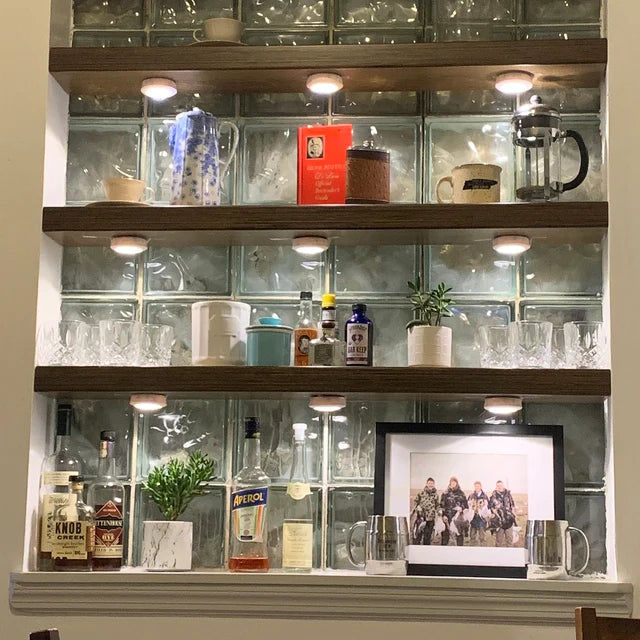 Customer photo review of Baltic Birch Plywood Alcove Shelf