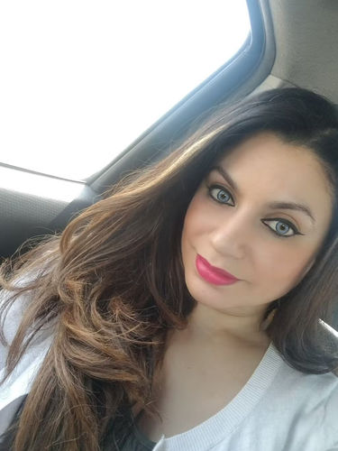 Customer photo review of Dawn Blue Colored Contact Lenses