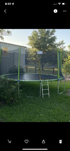 Customer photo review of 1500lbs 15FT Round Trampoline for Adults&Kids