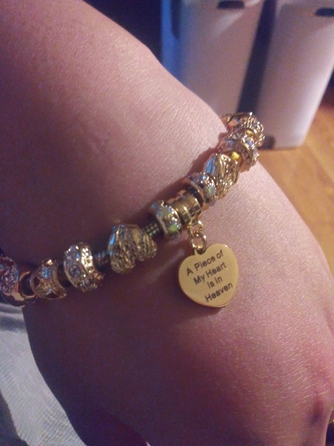 Customer photo review of Piece Of My Heart Bracelet - Gold