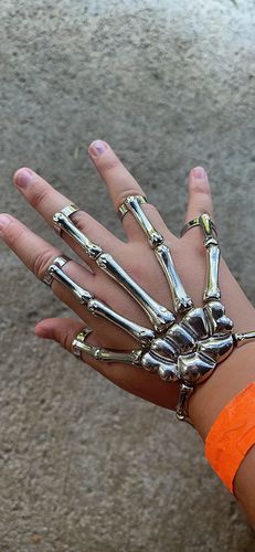 Customer photo review of Just Love Skulls Skeleton Hand