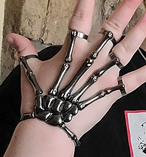 Customer photo review of Just Love Skulls Skeleton Hand