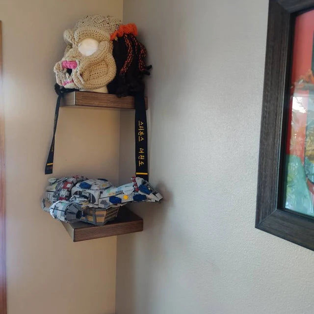 Customer photo review of Square Corner Shelf