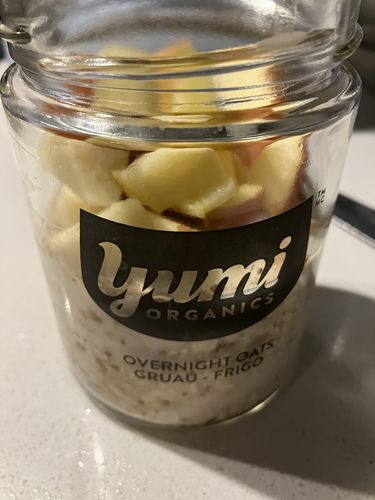 Customer photo review of Blueberry Vanilla Overnight Oats