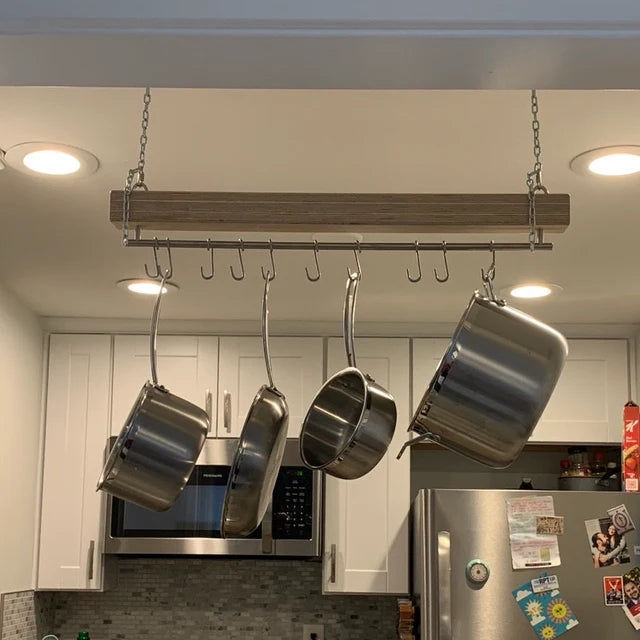 Customer photo review of Slim James Hanging Rack - Birch Ply