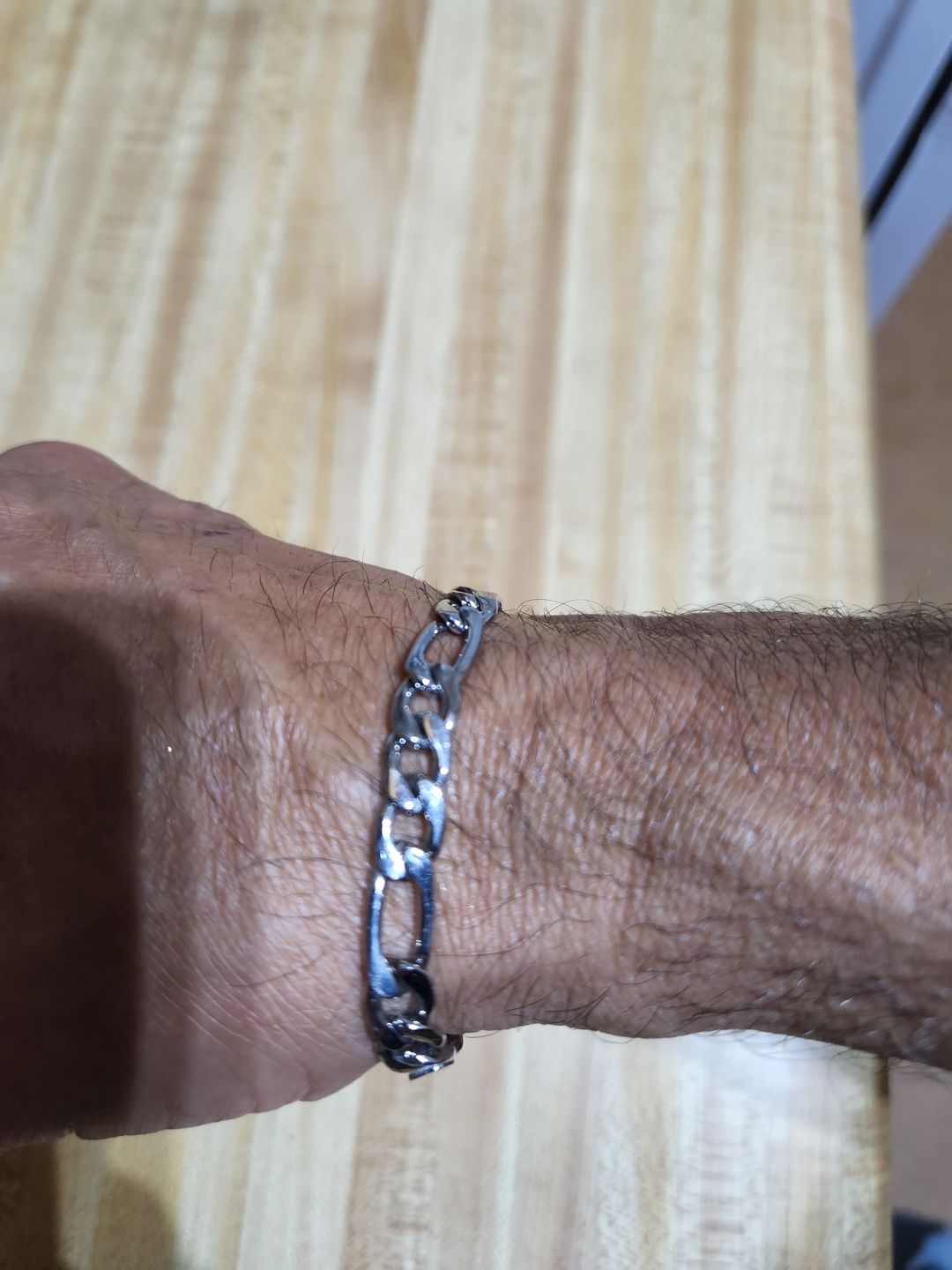 Customer photo review of 7mm Figaro Link Bracelet