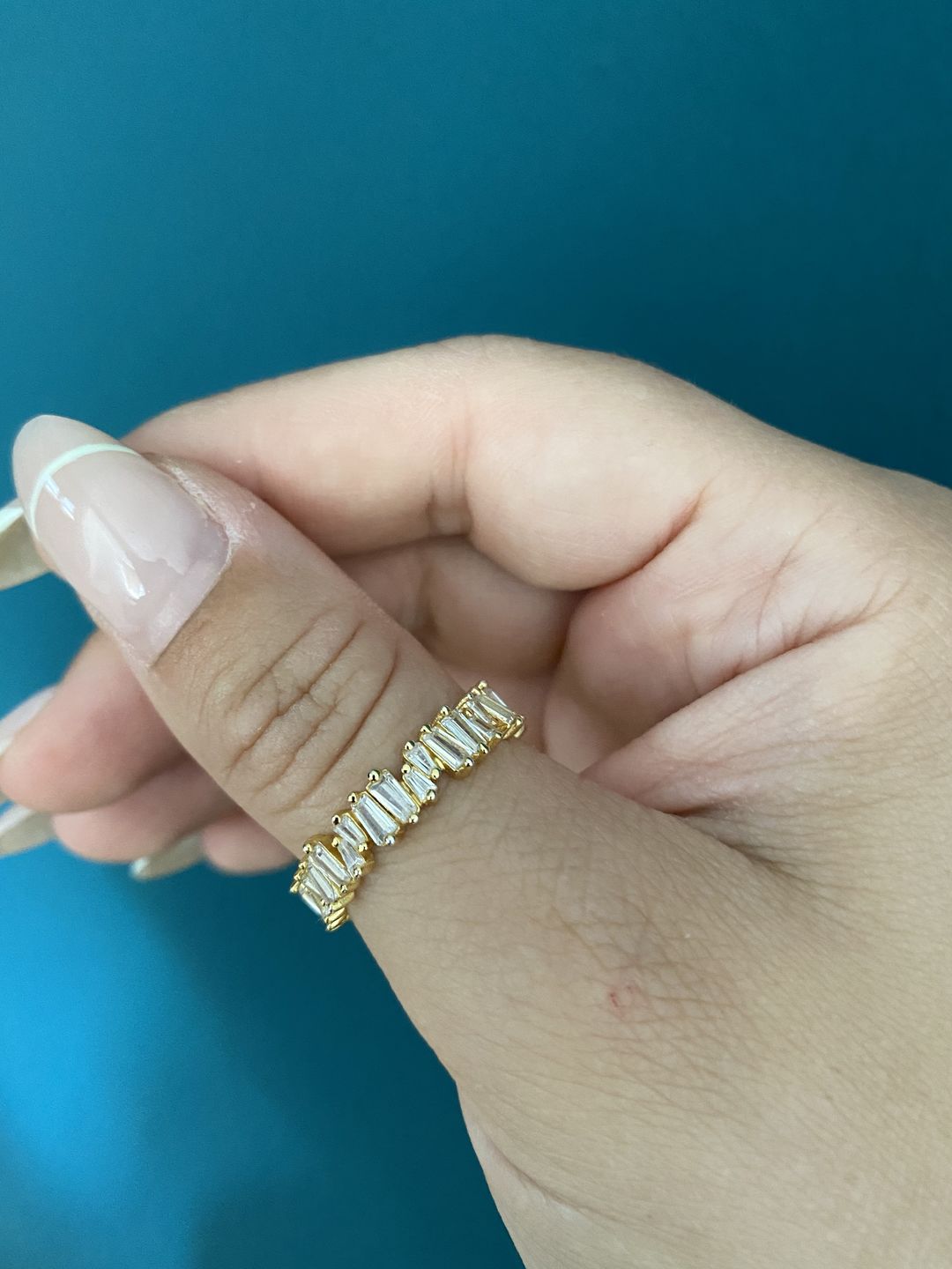 Customer photo review of Cristallo Ring | 18K vergoldet