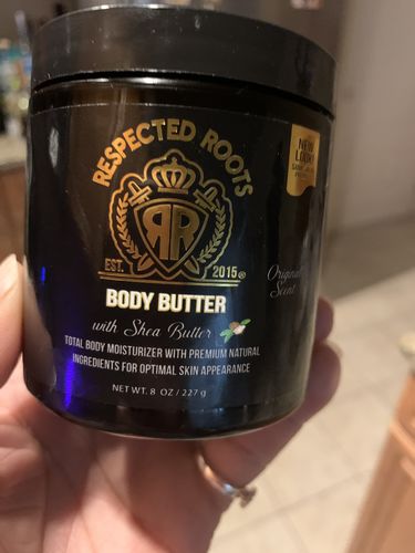 Customer photo review of Respected Roots Body Butter (Original Scent 8oz)