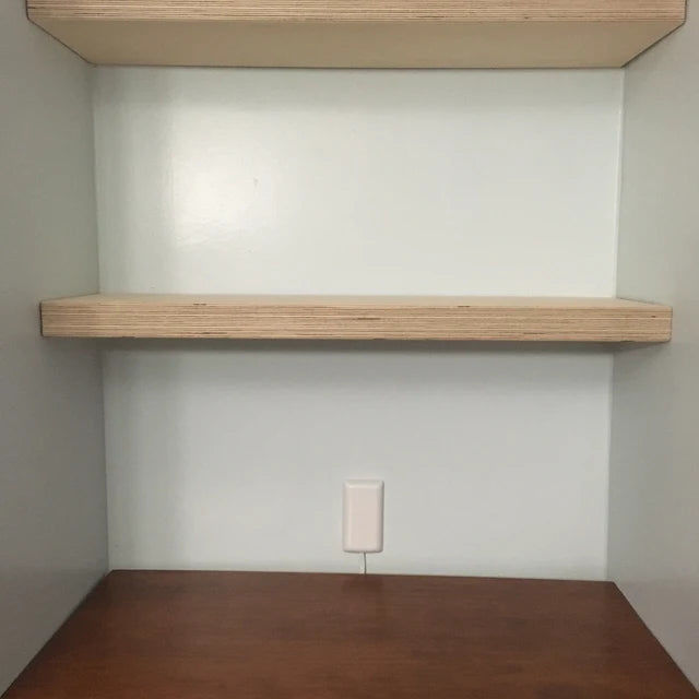 Customer photo review of Baltic Birch Plywood Alcove Shelf