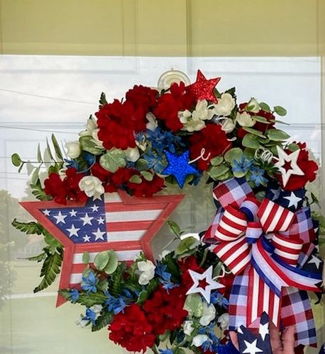 Customer photo review of 17"L Glitter Star Pick X 3 Red/White/Blue HJ0016
