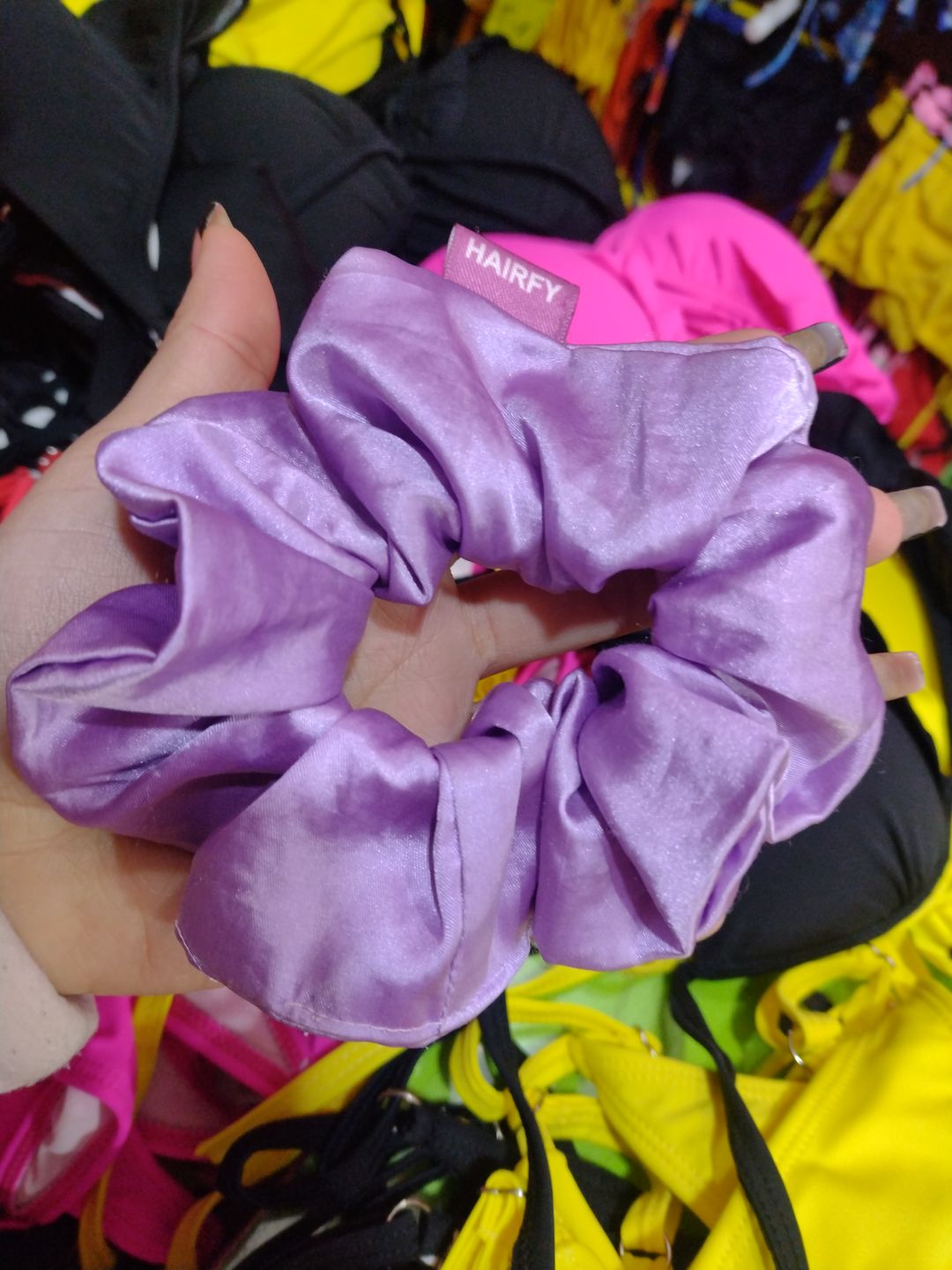 Customer photo review of Scrunchies Hairfy