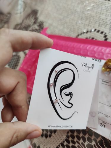Customer photo review of Set de Piercings  Diamantes Mini