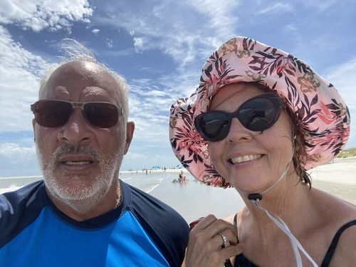 Customer photo review of Wide Brim Cotton Summer Hat
