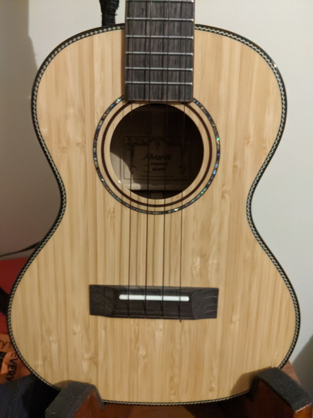 Customer photo review of BT Worth Brown Tenor Ukulele Strings High G Fluorocarbon 2 Restrings per Pack