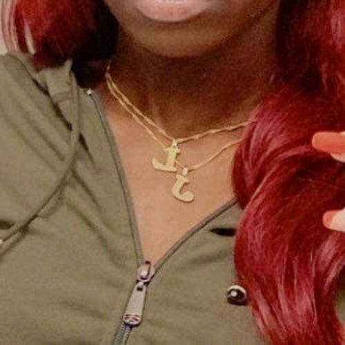 Customer photo review of 18K Gold Initial Necklace | Anklet