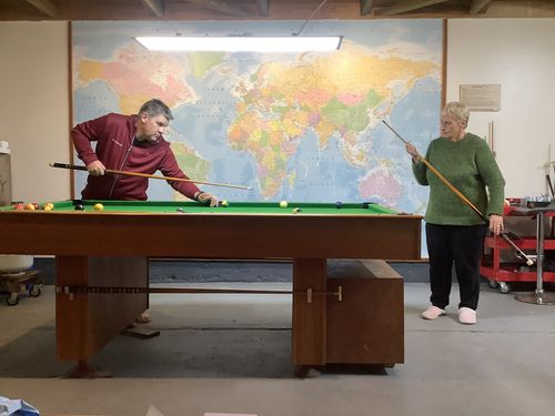 Customer photo review of World Map Mural Wallpaper