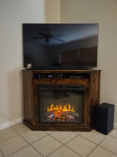 Customer photo review of Dimplex 28" Multi-Fire XHD Plug-in Electric Firebox - Logs