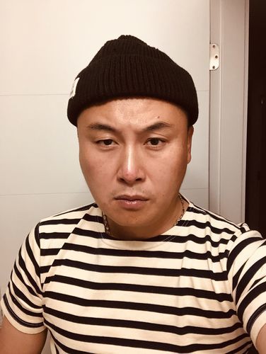 Customer photo review of Breton Stripe T-Shirt - Apricot/Navy