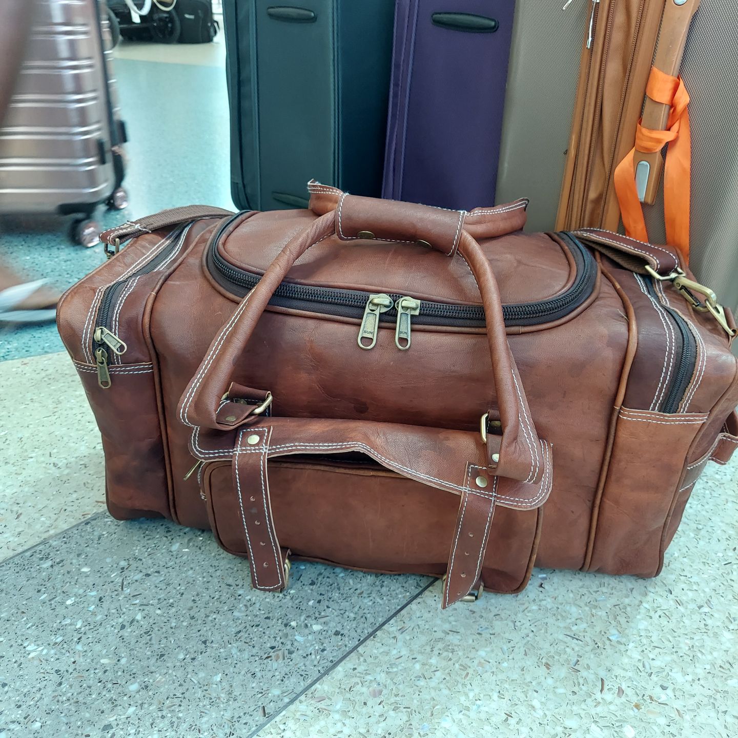 Customer photo review of Traveler Weekender Duffle Bag
