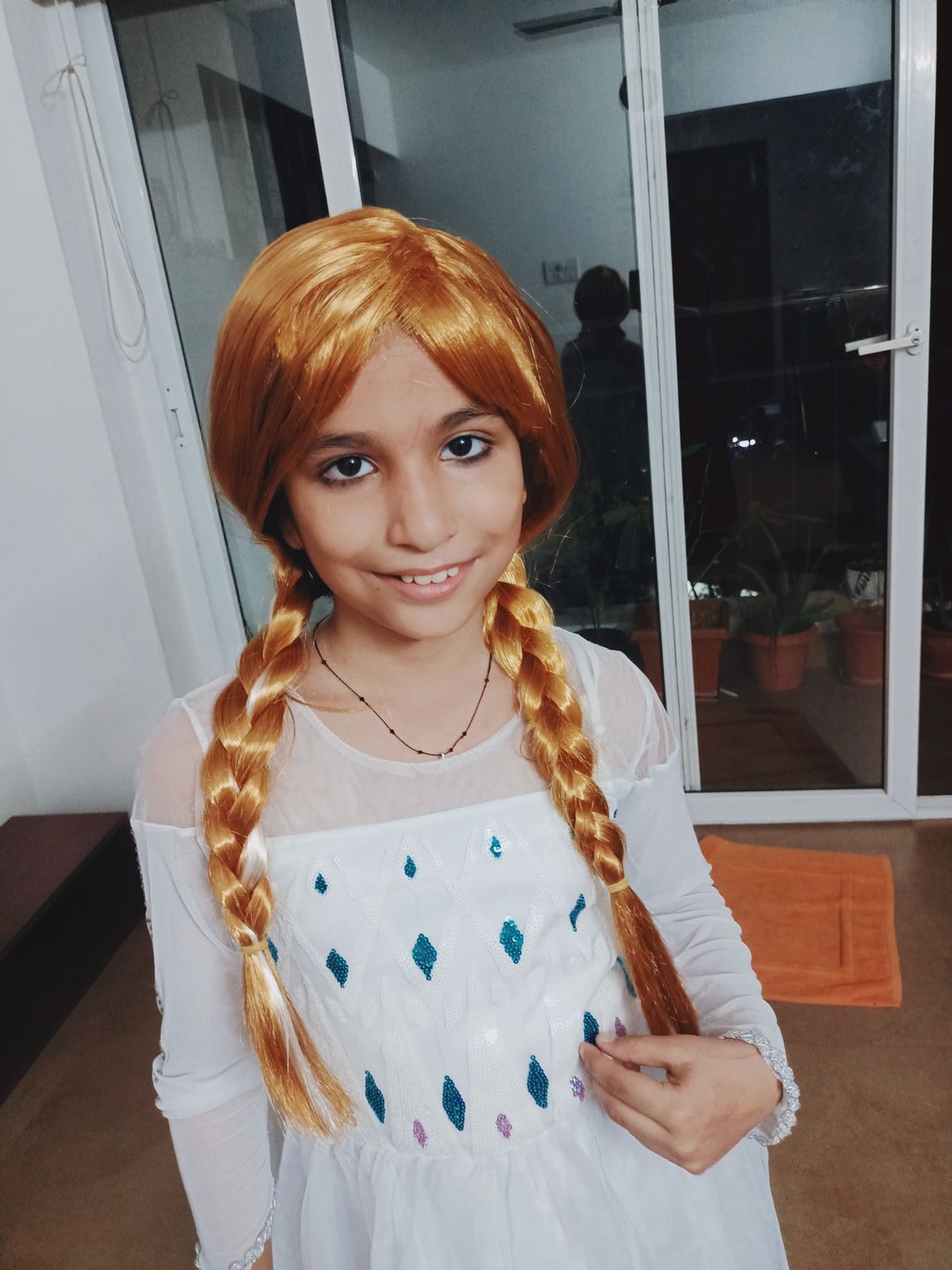 Customer photo review of Princess  Anna Wig for girls party