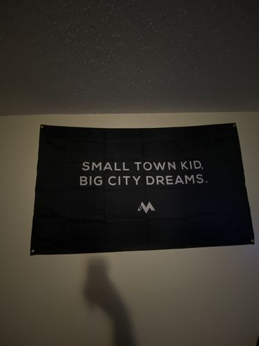 Customer photo review of Small Town Kid Flag
