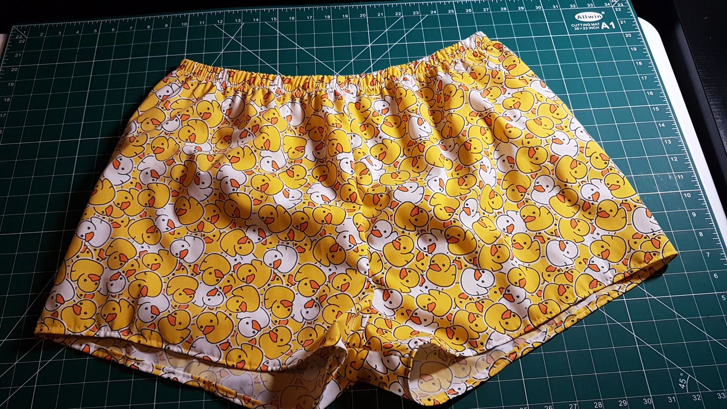 Customer photo review of Yellow and White Rubber Ducks Polycotton Fabric