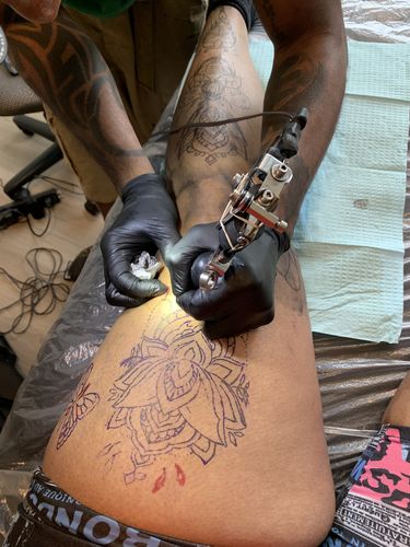 Customer photo review of Signature Tattoo Numbing Cream
