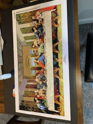Customer photo review of American Diamond Art The Last Supper Diamond Painting PL00508