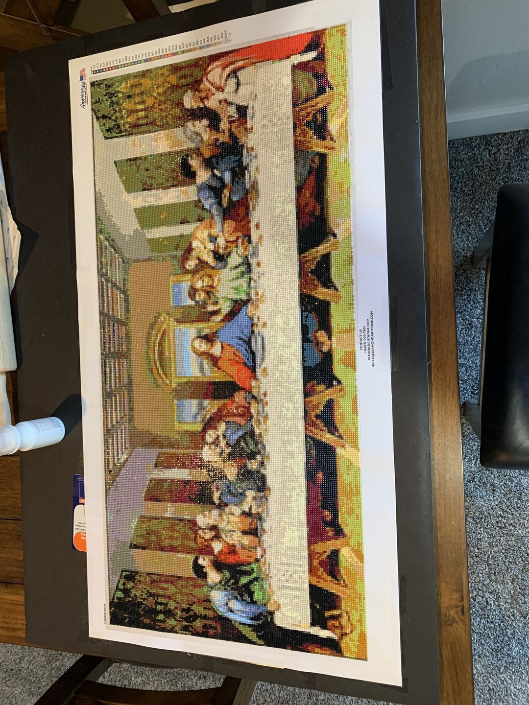 Customer photo review of American Diamond Art The Last Supper Diamond Painting PL00508