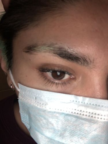 Customer photo review of Gel Fijador para Cejas