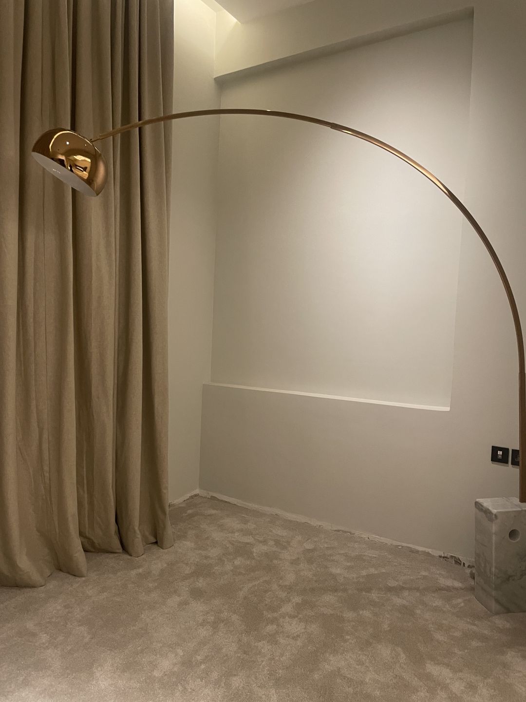 Customer photo review of Arc Lamp With Natural Marble Base Bp0078-Rg