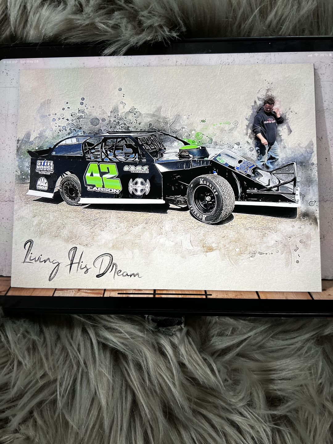 Customer photo review of Personalized Car photo Painting