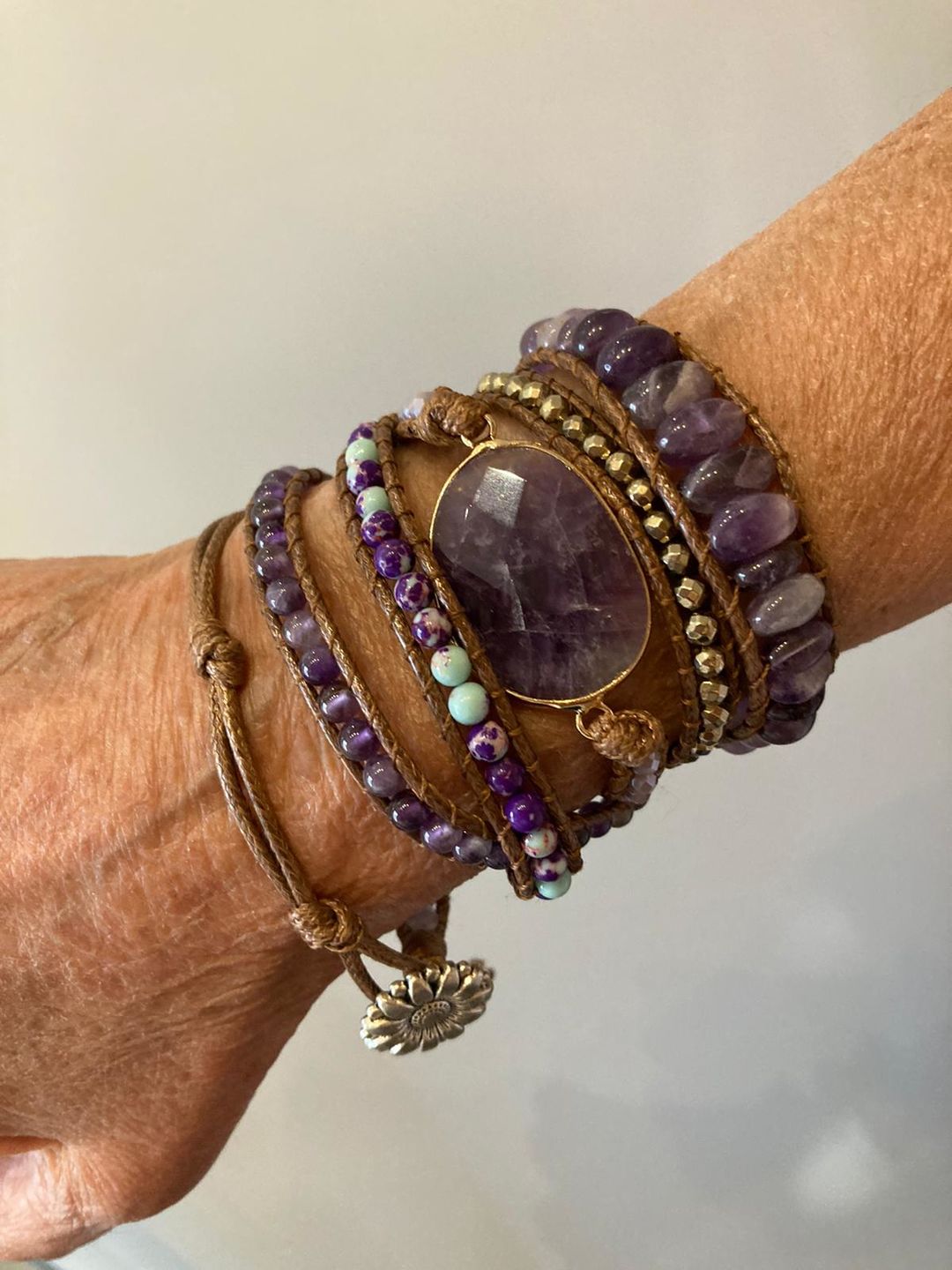Customer photo review of Améthyste Bracelet "Bohème"