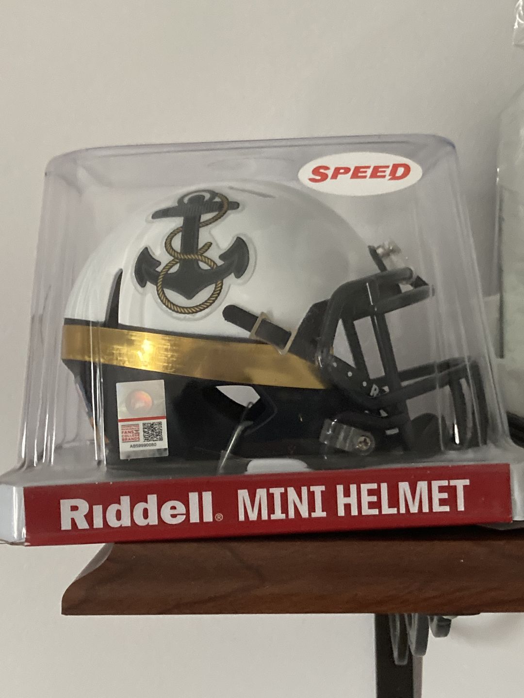 Customer photo review of Navy Midshipmen 2012 Special Riddell Speed Mini Football Helmet