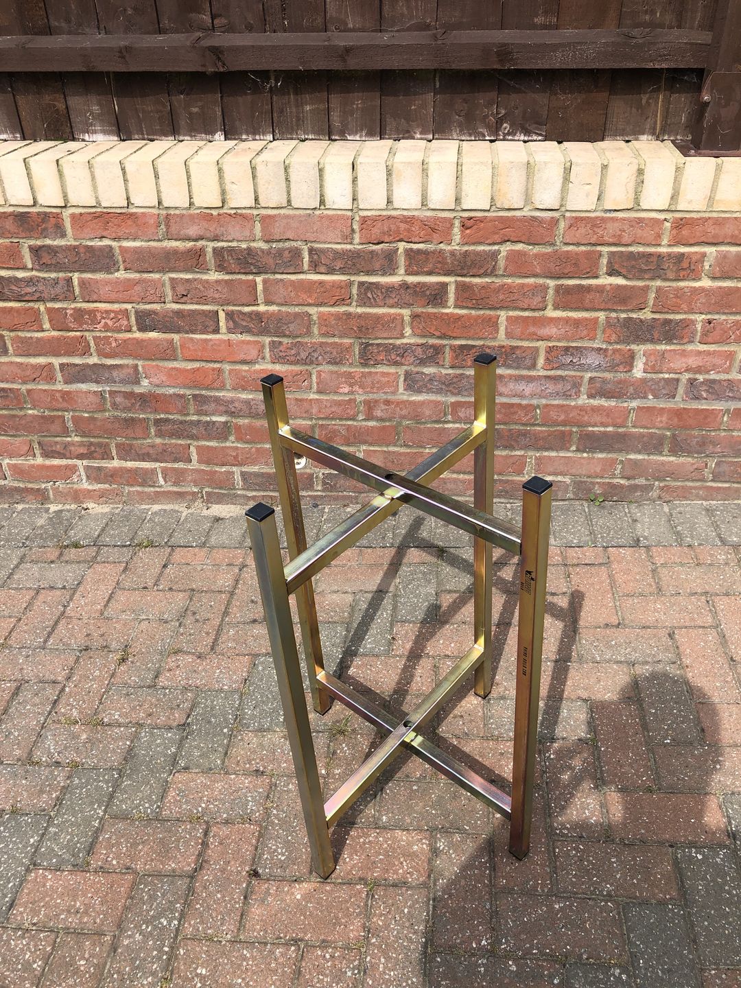 Customer photo review of Zinc Plated Mortar / Spot Board Stand - without feet
